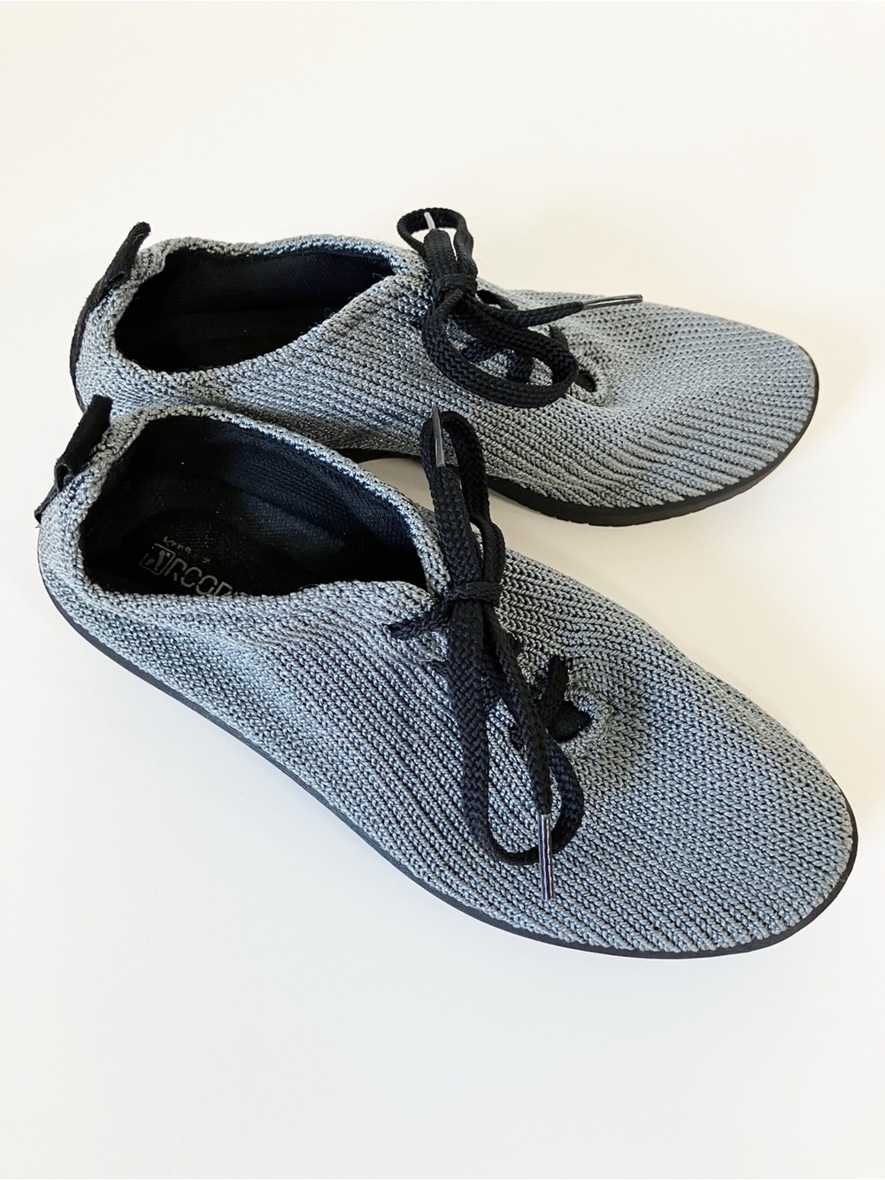 Arcopedico | Gray Lace Up Titanium Sneakers 36 Athletic Basic Minimalist Workout